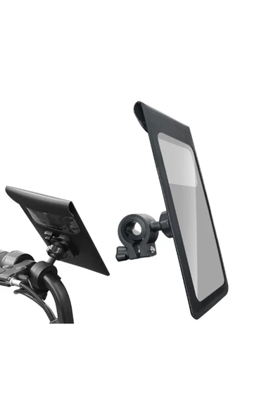 Motosiklet Bisiklet 360° Döndürülebilir Su Geçirmez Telefon Kılıfı Telefon Tutucu 4’’-7.2 İnç ürün görseli 1