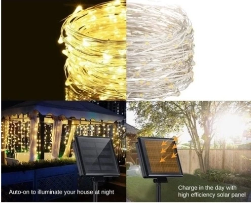 Solar Peri Led 20m 200 Led Gün Işığı ürün görseli 1