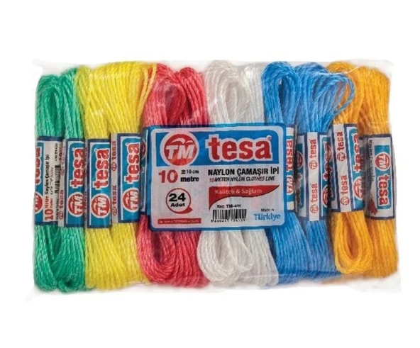 Temsan 10 Metre Naylon Çamaşır İpi 24'lü ürün görseli 1