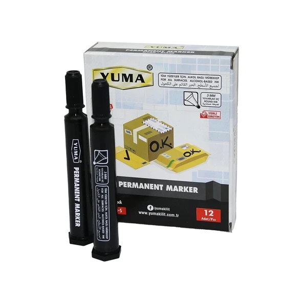 Yuma Ym-790s  Siyah Koli Kalemi 12 ürün görseli 1