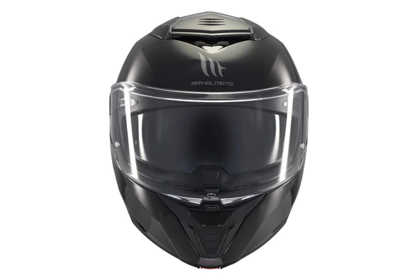 KASK MT ATOM 2 A1 ÇENE AÇILIR PARLAK SİYAH - Resim 2