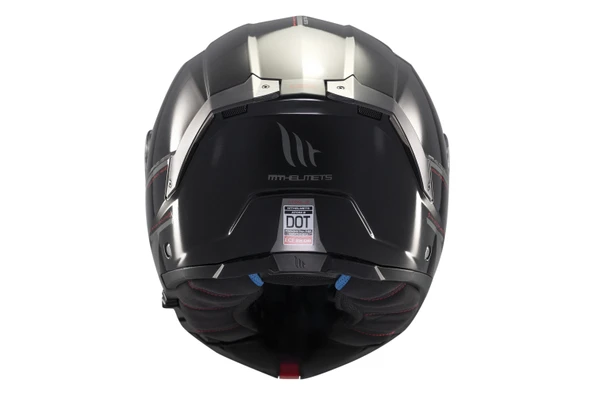 KASK MT ATOM 2 A1 ÇENE AÇILIR PARLAK SİYAH - Resim 4
