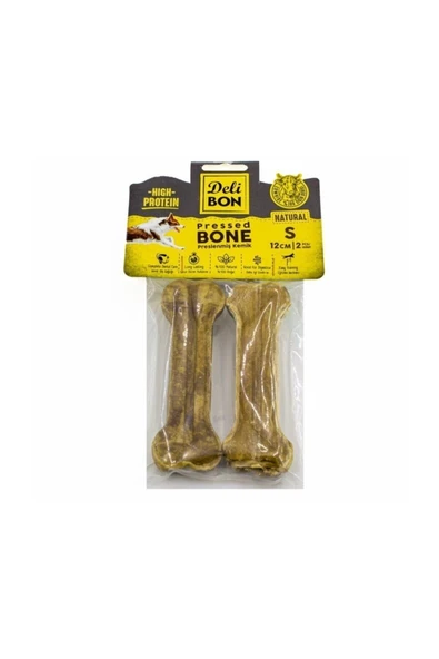 DIGERUI Deli Bon Deri Pres Kemik 12 Cm S Boy 2 Li Paket Naturel ürün görseli 1