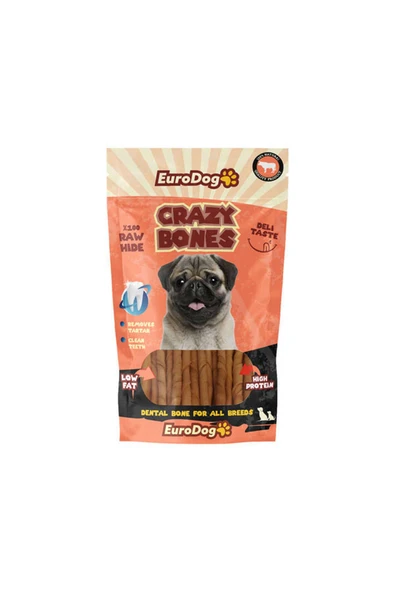 Eurodog Crazy Bone Natural Burgu Çubuk 20 Li 543133 ürün görseli 1