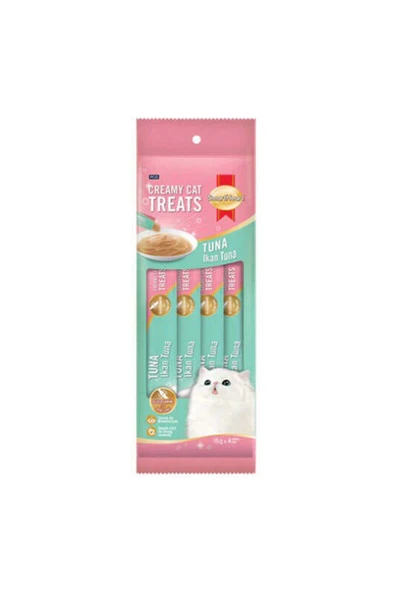 SMART HEART Ton Balıklı Krema Kedi Ödülü 4x15 gr ürün görseli 1