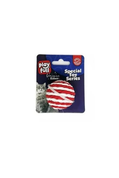 PLAYFULL Hasır Top Kedi Oyuncağı 4 Cm ürün görseli 1