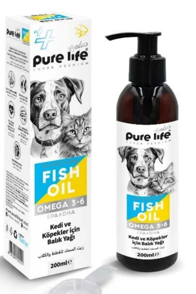 PureLife Kedi̇ Köpek Omega 3-6 Balik Yaği 200ml ürün görseli 1