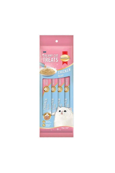 SMART HEART Tavuklu Krema Kedi Ödülü 4x15 Gr ürün görseli 1