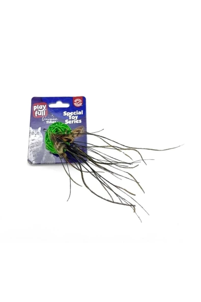 PLAYFULL Tüylü Zilli Kedi Oyuncağı 11x4 Cm ürün görseli 1