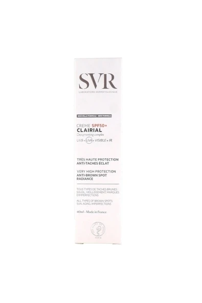 SVR Clairial Creme Spf 50 40 Ml ürün görseli 1