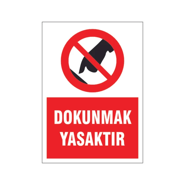 Dounmak yasaktır, isg uyarı levhası ürün görseli 1