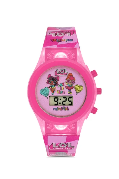 Miniflak LOL Surprise! Lisanslı LOL7001 Pembe Işıklı Çocuk Saati ürün görseli 1
