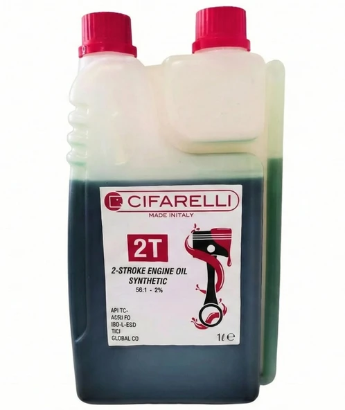 Cifarelli Ölçekli Dumansız 2T Motor Benzin Yağı 1 Lt ürün görseli 1