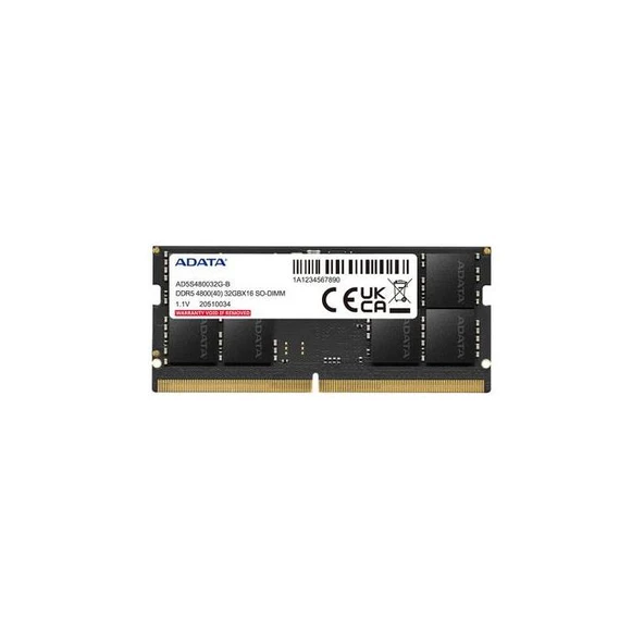 AD5S480032G-B Adata Bulk DDR5-4800Mhz CL40 32GB SO-DIMM 1.1V ürün görseli 1