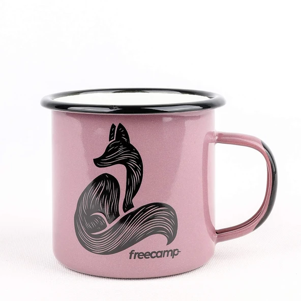 FreeCamp Campers Emaye Mug 350ml-LİLA ürün görseli 1