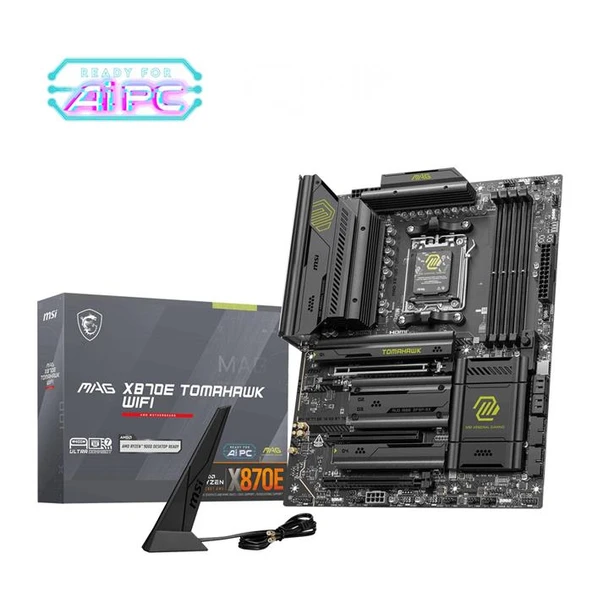 MSI MAG X870E TOMAHAWK WIFI AM5 DDR5 8400(OC) M.2 5G Lan HDMI Wifi 7 ATX ürün görseli 1