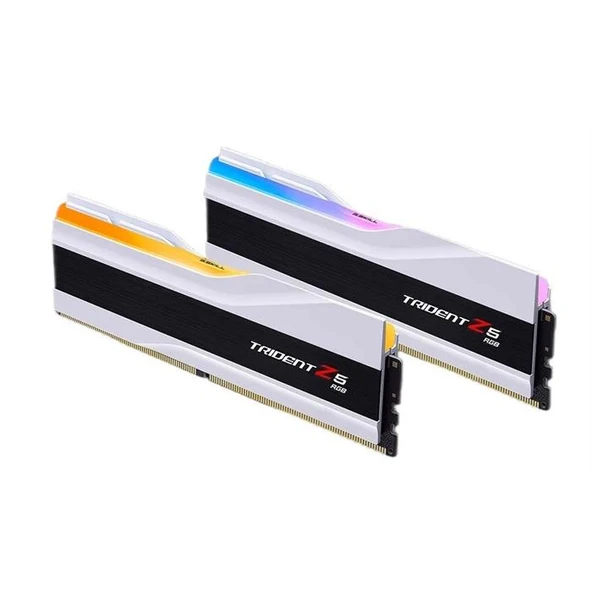 F5-6000J3636F32GX2-TZ5RW GSKILL Trident Z5 RGB Beyaz DDR5-6000Mhz CL32 64GB (2x32GB) DUAL (36-36-36-96) 1.35V ürün görseli 1