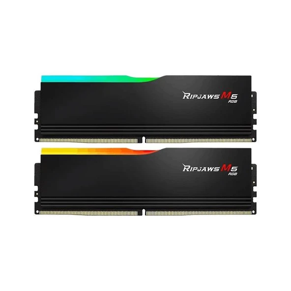 F5-6000J3636F16GX2-RM5RK GSKILL Ripjaws M5 Siyah RGB DDR5-6000Mhz CL36 32GB (2x16GB) Dual (36-36-36-96) 1.35V ürün görseli 1