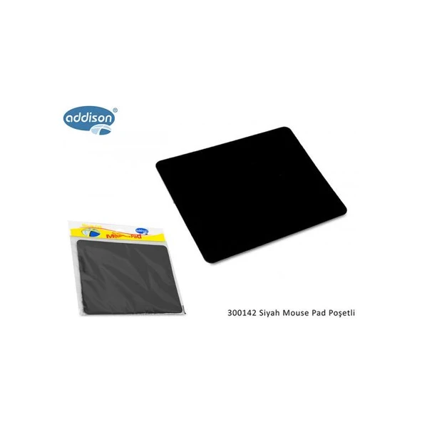 Addıson 300142, 177X217X2Mm, Lüx, Big, Mouse Pad,  (Siyah) ürün görseli 1