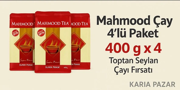 Mahmood Çay 4’lü Paket 400g X4 | Toptan Seylan Çayı Fırsatı ürün görseli 1