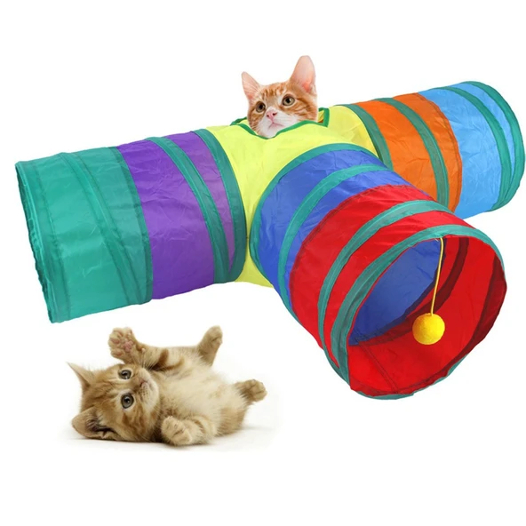 Mucit Home T Model Kapalı Katlanabilir Kedi Tüneli ürün görseli 1