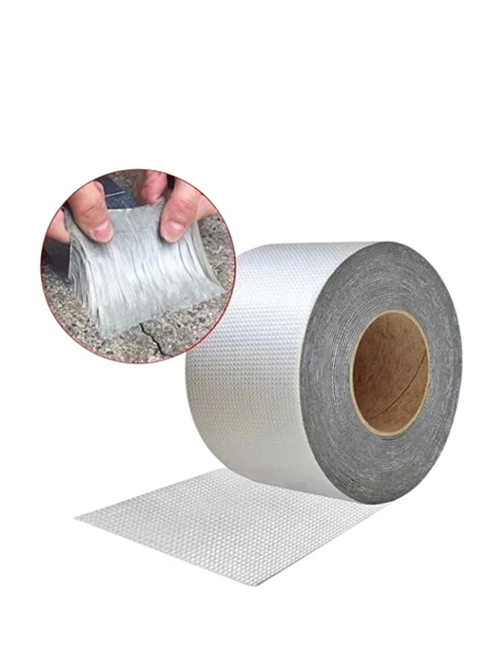 Mucit Home   Alüminyum Folyo Bant Su Sızdırmaz Bant Çatı Boru Tamir Tadilat 5m ürün görseli 1