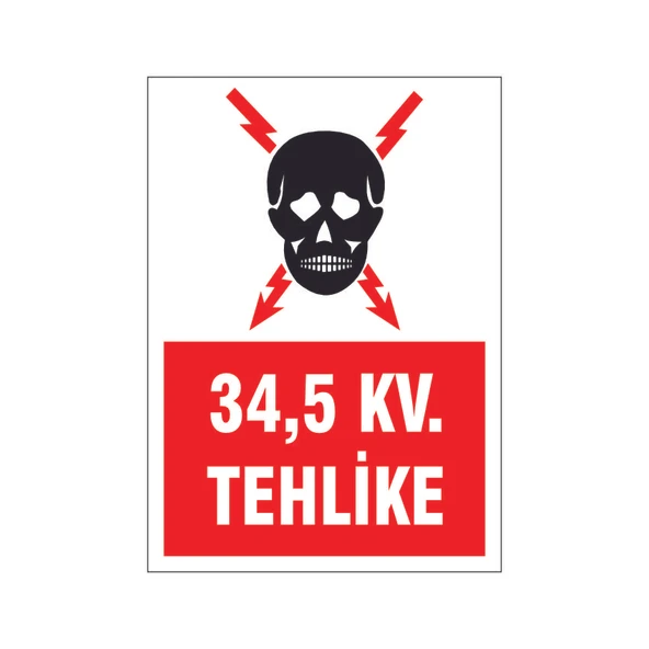 66 Kv. Teklike, isg uyarı levhası ürün görseli 1