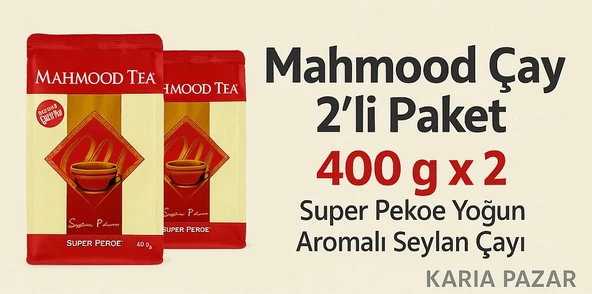 Mahmood Seylan Çayı 2’li Paket 400g x2 Super Pekoe ürün görseli 1