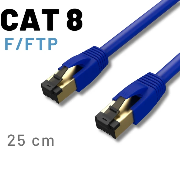 IRENIS CAT8 F/FTP LSZH Ethernet Patch Kablo, 25 cm ürün görseli 1