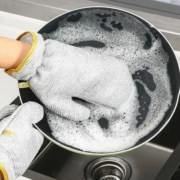 Mucit Home  Su Geçirmez Telli Bulaşık Eldiveni – Sihirli Temizlik, 1 Adet ürün görseli 1