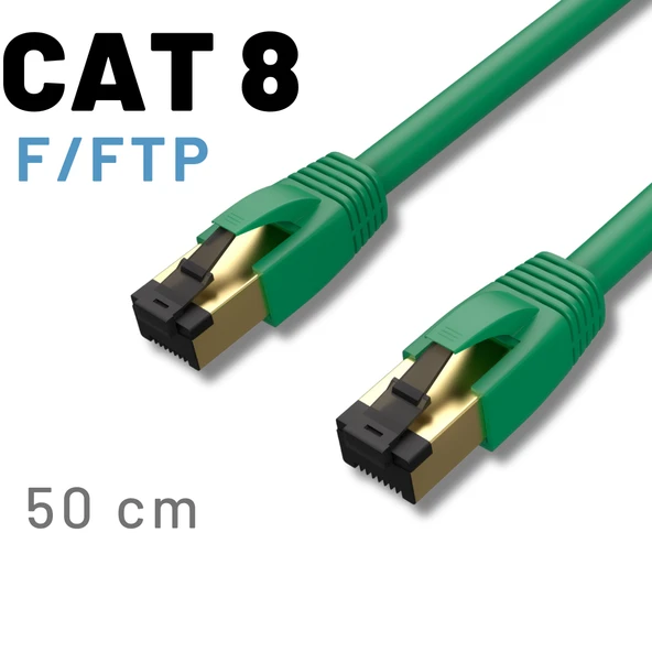 IRENIS CAT8 F/FTP LSZH Ethernet Patch Kablo, 50 cm ürün görseli 1
