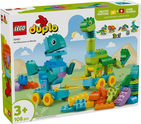 LEGO Duplo 10451 3in1 Dinosaurs on Wheels ürün görseli 1