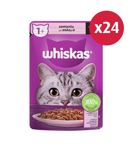 Whiskas Somonlupoşet Yaş Mama 85 gr 24x ürün görseli 1