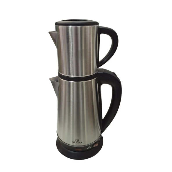 Siena SN-1004 Çelik Çay Makinesi Demlik 0.8 Lt Alt Demlik (Suluk) 1.8 Lt - İnox ürün görseli 1
