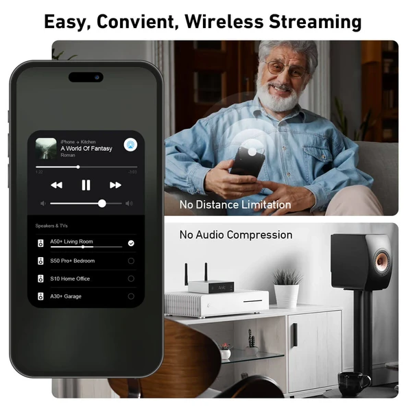 Arylic A50+ 50W X2 Stream Amfi - Resim 3