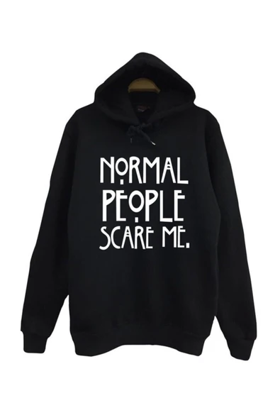 fame-stoned Unisex Siyah American Horror Story Baskılı Sweatshirt ürün görseli 1
