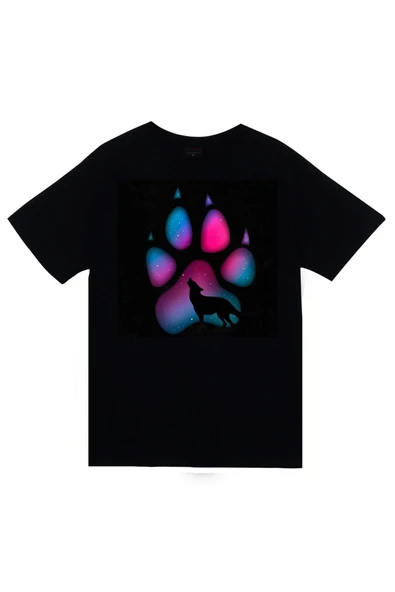 fame-stoned Therian Kurt Baskılı Unisex %100 Pamuk Siyah T-shirt ürün görseli 1