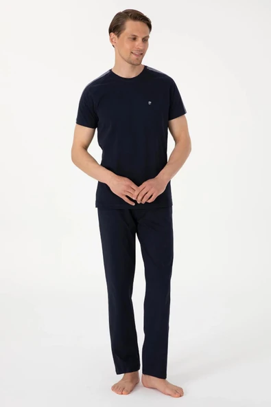 Pierre Cardin Erkek Bisiklet Yaka Penye Kısa Kol Pijama Takım ürün görseli 1