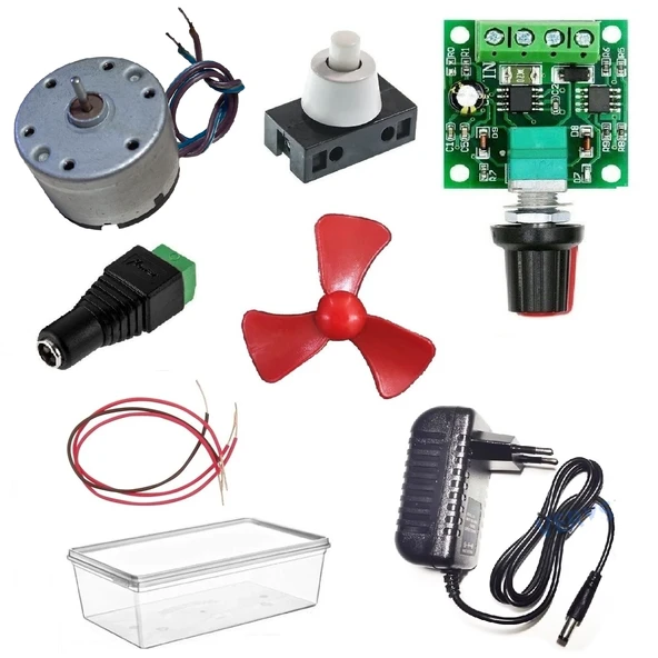 Kutulu 3 in 1 Basit Motor Deney Seti (3 Devre) - Öğrenci Elektrik Devresi ürün görseli 1