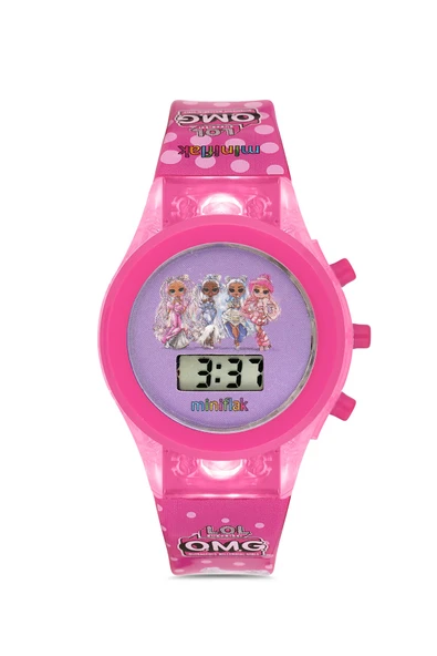 Miniflak LOL Surprise! Lisanslı OMG7002 Pembe Işıklı Çocuk Saati ürün görseli 1