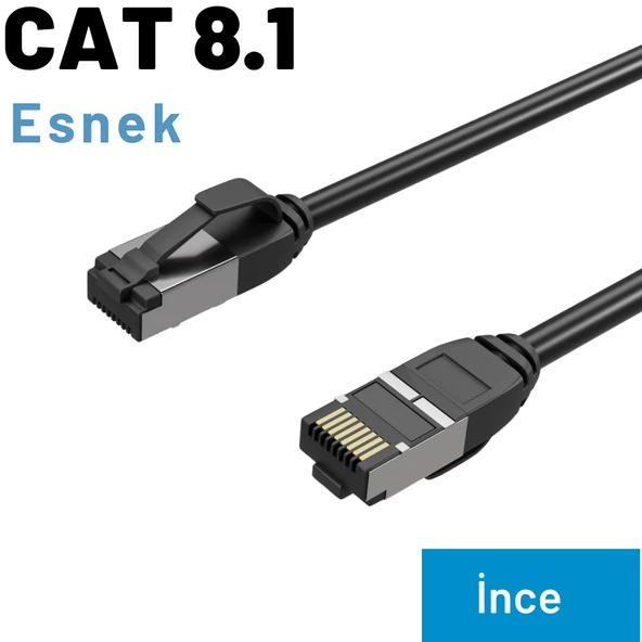 IRENIS CAT8 İNCE FTP LSNH Ethernet Patch Kablo ürün görseli 1
