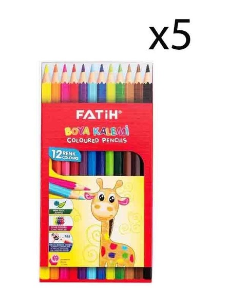 Fatih Kuru Boya 12 Renk Tam Boy 5 Adet ürün görseli 1