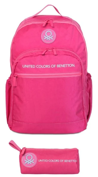 United Colors Of Benetton Monokrom Style Kız Çocuk Çanta Seti - Fuşya ürün görseli 1