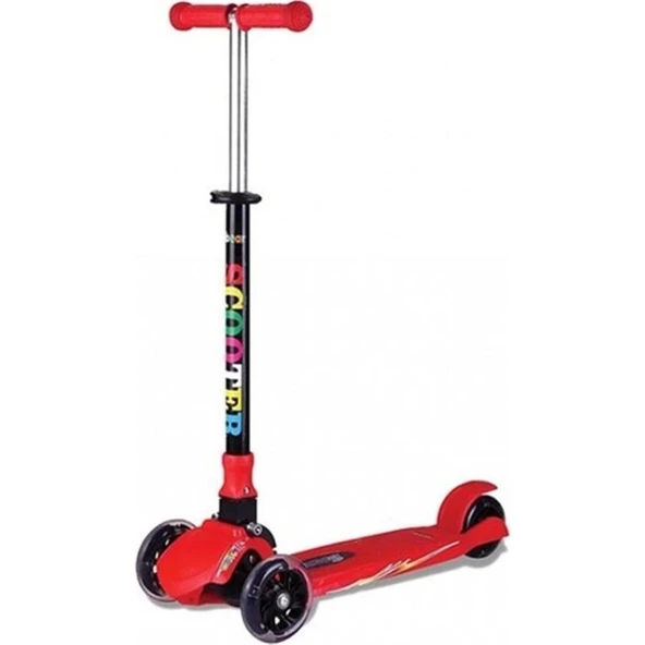 BABYHOPE JY-H01 POWER SCOOTER IŞIKLI 3 TEKER KIRMIZI ürün görseli 1