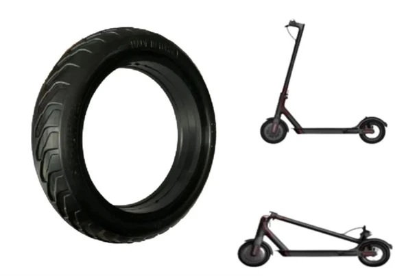 TEX  E-SCOOTER YUMUŞAK DOLGULU 8.5 INCH DIŞ LASTİK SİYAH ürün görseli 1