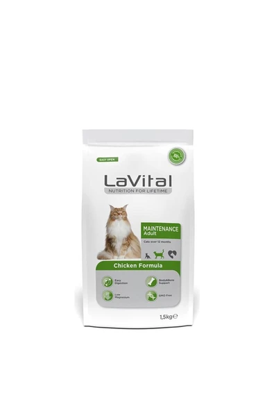 La Vital Lavital Tavuklu Yetişkin Kedi Maması 1.5kg ürün görseli 1