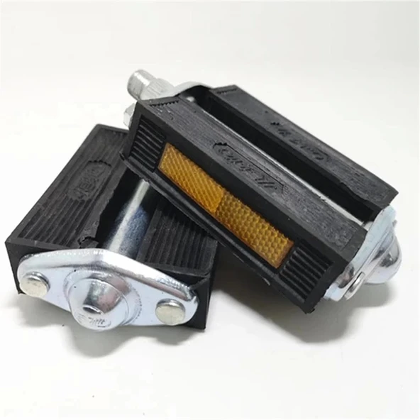 PEDAL BİSİKLET 26-28 JANT İÇİN GELENEKSEL ALU. BİLYALI  REFLEKTÖRLÜ ÇİFT SİYAH ürün görseli 1