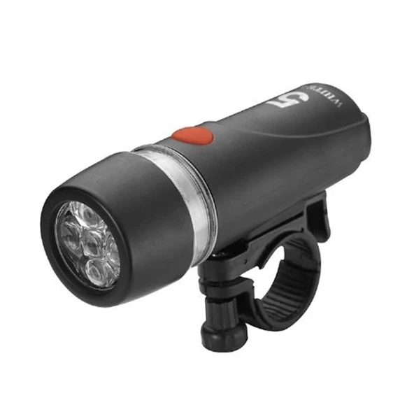 İMPACT FAR 811 5 LED PİLLİ BİSİKLET ÖN IŞIK SİYAH FAR-105 ürün görseli 1