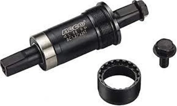 NECO BİSİKLET KASET ORTA YATAK RULMANLI 122MM KUTULU SİYAH YTK-206 ürün görseli 1