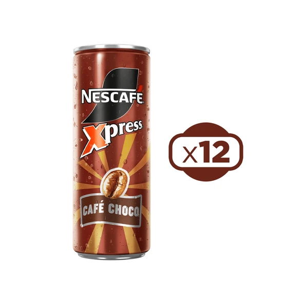 Nescafe Xpress Choco Soğuk Kahve 250 Ml X 12 Adet ürün görseli 1
